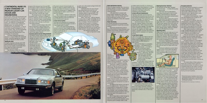 1984 Lincoln Brochure Page 1